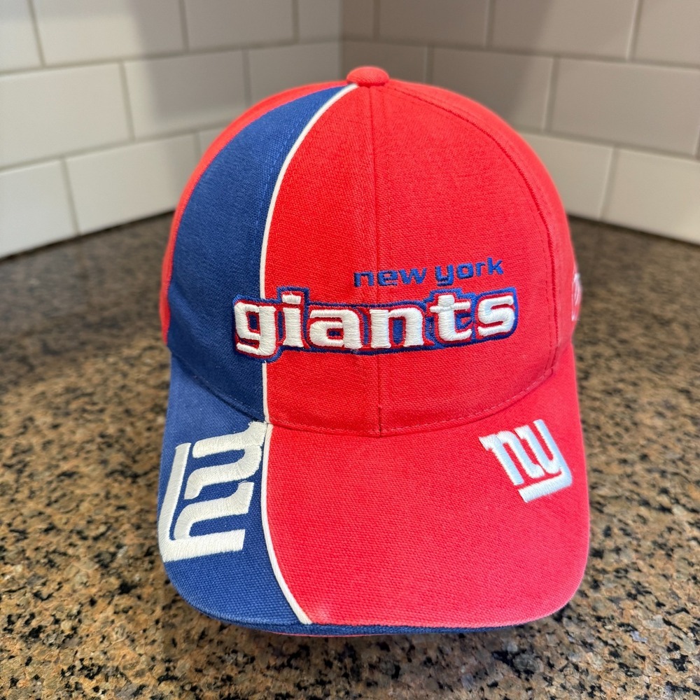 Vintage New York‎ Giants Reebok Pro Line Authentic Hat One Size Red Blue NFL